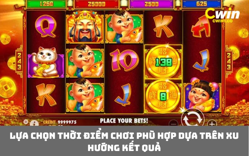 Lựa chọn thời điểm chơi phù hợp dựa trên xu hướng kết quả